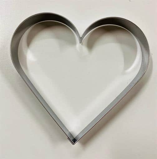 Metal udstikker - Hjerte 10cm