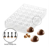 Silikomart chokoladeform CH013 Halvkugle