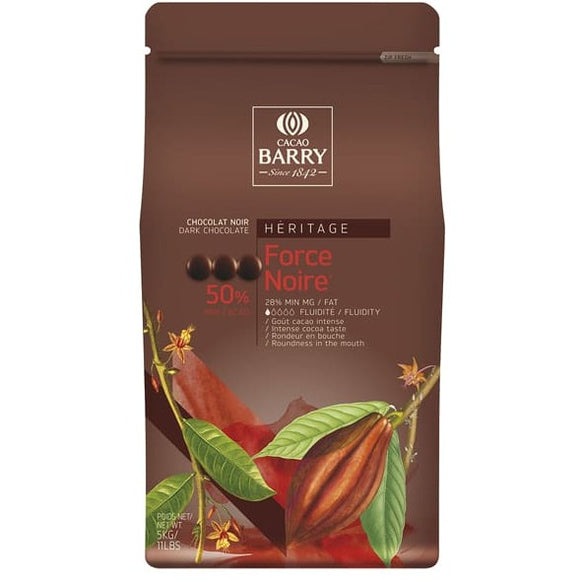 Cacao Barry Force Noir 50% - 1 kg Callebaut
