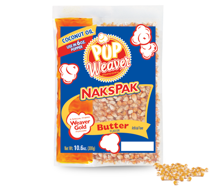 Popcorn inkl. fedtstof - Perfekt til bål