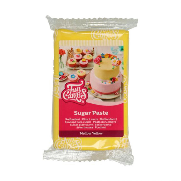 Funcakes Sugar Paste -  Mellow Yellow 250g