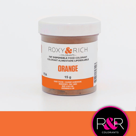 Roxy & Rich 15g Fedtopløselig Pulverfarve - Orange