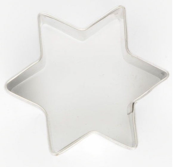 Metal udstikker -  Stjerne 5cm