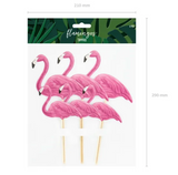 Kagetopper - Flamingo 6 stk.