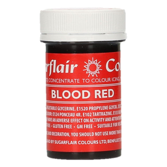 Sugarflair Pastafarve - Blood Red