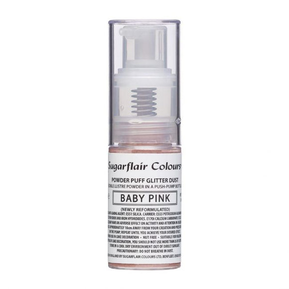 Sugarflair Glitter Spray pump - Baby Pink