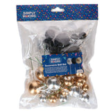 Simply Making Decorative Ball Set - Silver, Gold & black