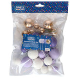 Simply Making Decorative Ball Set - Purple Ombre & Gold