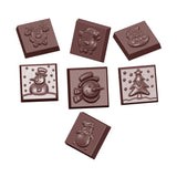 Chocolate World Chokoladeform - cw1660 caraque Christmas 7 fig.