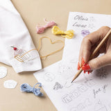 Vandopløselige Broderiark - Blanke 8 ark.