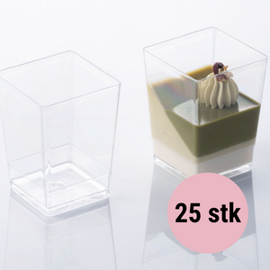 25 stk. Dessertglas - Square 120ml