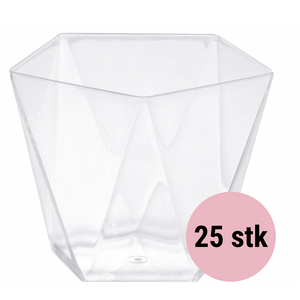 25 stk. Dessertglas i Plast - Penta 120ml