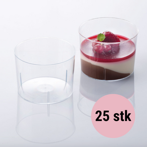 25 stk. Dessertglas - Bucket 210ml