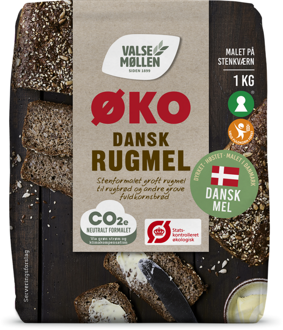Valsemøllen Dansk Rugmel - ØKO 1kg