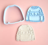 Udstikker med præger til ler - Jule sweater