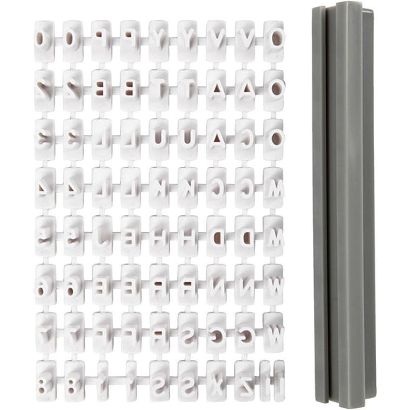 Stempel / Præger sæt med tal & bogstaver