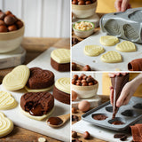 Decora Duo Heart Silikoneform – Set med 2 forme