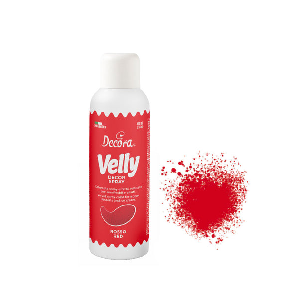 Decora Velvet Spray 100ml - Velly Red