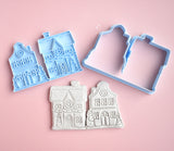 Udstikker med præger til ler - Julehuse