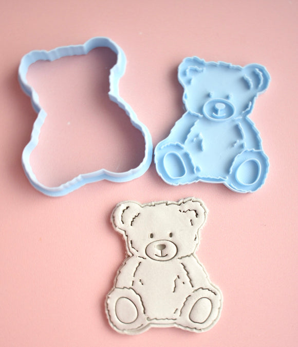 Udstikker med præger til ler - Teddy Bamse