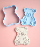 Udstikker krea med præger - Teddy Bamse