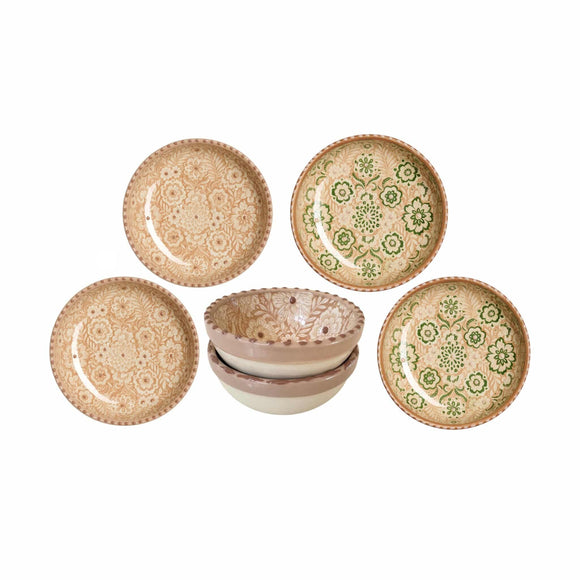 Asliva Tapas skål ø9 - Creme/grøn