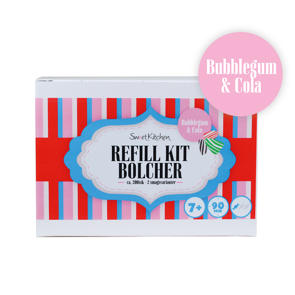 Refill Bolche sæt - Bubblegum / Cola