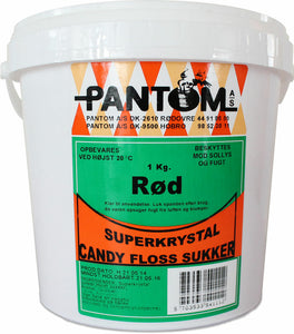 Pantom Candyfloss Sukker - Lyserød 1kg
