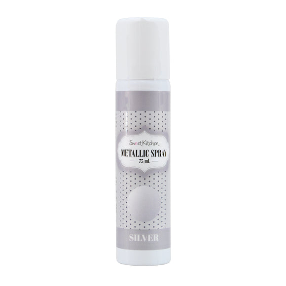 Sweetkitchen metallic Sølv spray 75 ml