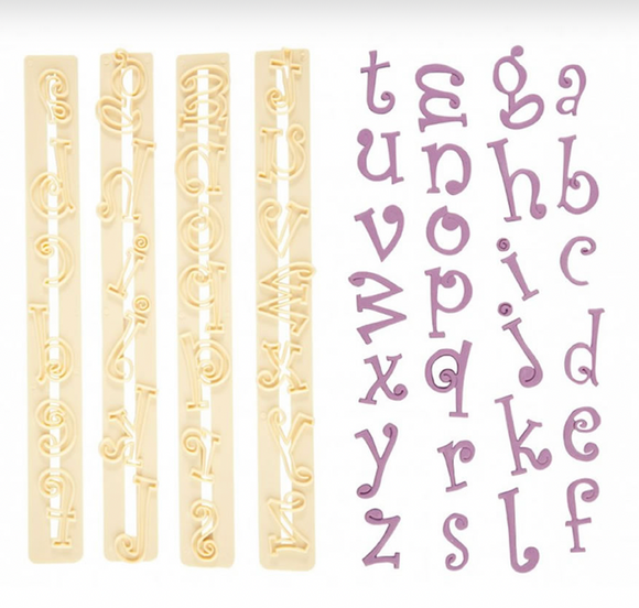 Alfabet & tal - Funky små bogstaver, 3cm
