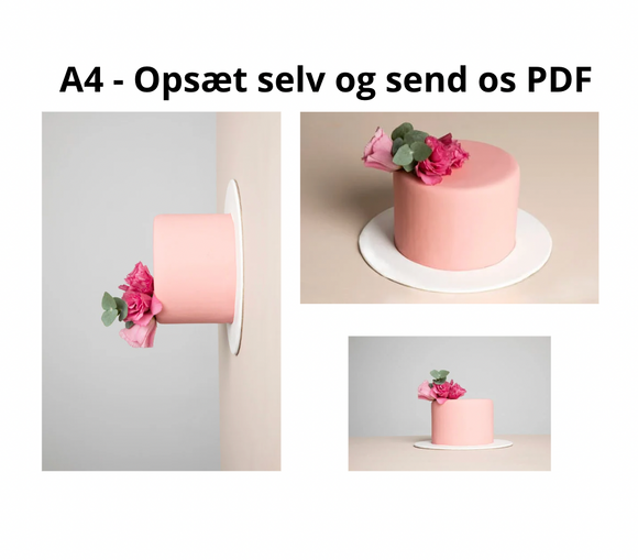 Sukkerbillede Eget Design - A4 Opsæt selv (PDF)
