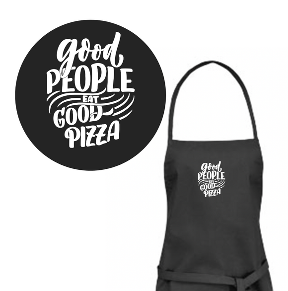 Forklæde - Good people eat good pizza