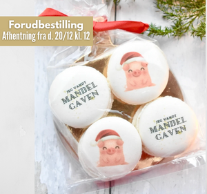 Mandelgave Macarons - Forudbestilling til afhent