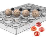 Silikomart chokoladeform & 4 stempler - Love