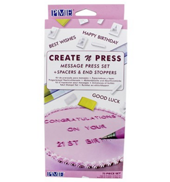 PME - prægesæt med bogstaver