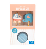 Cupcake & Topper sæt - Baby 24 stk