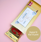 Konfirmand Guldbar | Print Selv (Digital fil)