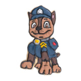 Paw Patrol Chase udstikker med stempel 8cm