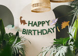 Guirlande - "Happy birthday" Dino