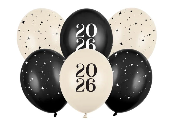 Ballon sæt: Happy New Year 2026