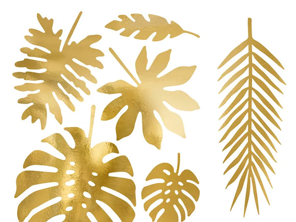 Tropisk dekoration - guld blade