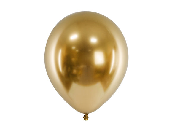 Ballonner 30 cm. - Metallic Gold 10 stk.