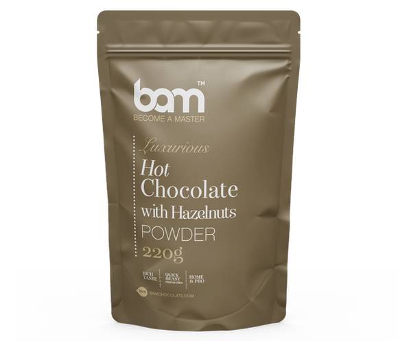 BAM Klassisk varm chokolade pulver med hasselnød