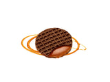 Mini karamel Stroopwafels med chokolade