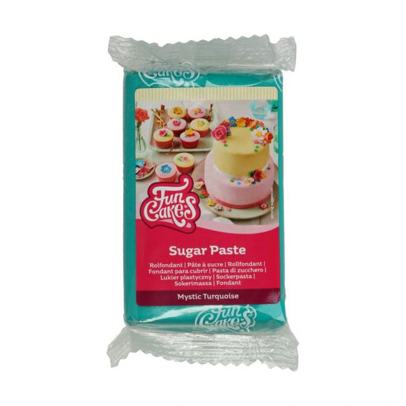 Funcakes Sugar Paste -  Mystic Turquoise 250g