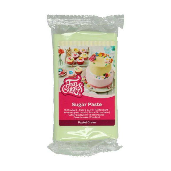 Funcakes Sugar Paste - Pastel Green 250g