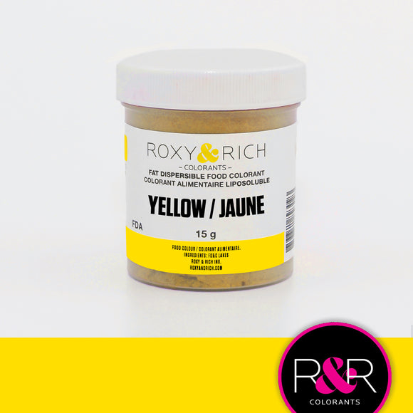 Roxy & Rich 15g Fedtopløselig Pulverfarve - Gul