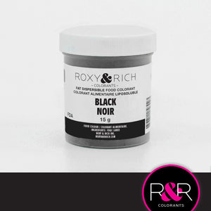 Roxy & Rich 15g Fedtopløselig Pulverfarve - Sort