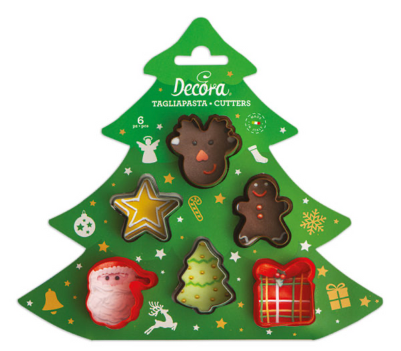 Decora Småkage Udstikkersæt - Juletræ