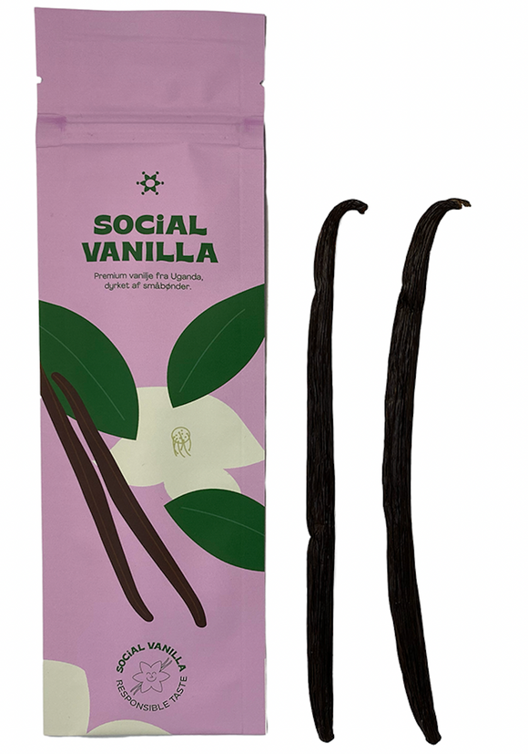 Social Vanilla - 2 stk. gourmet Vaniljestænger